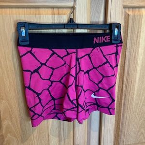 Pink Patterned Nike Pros